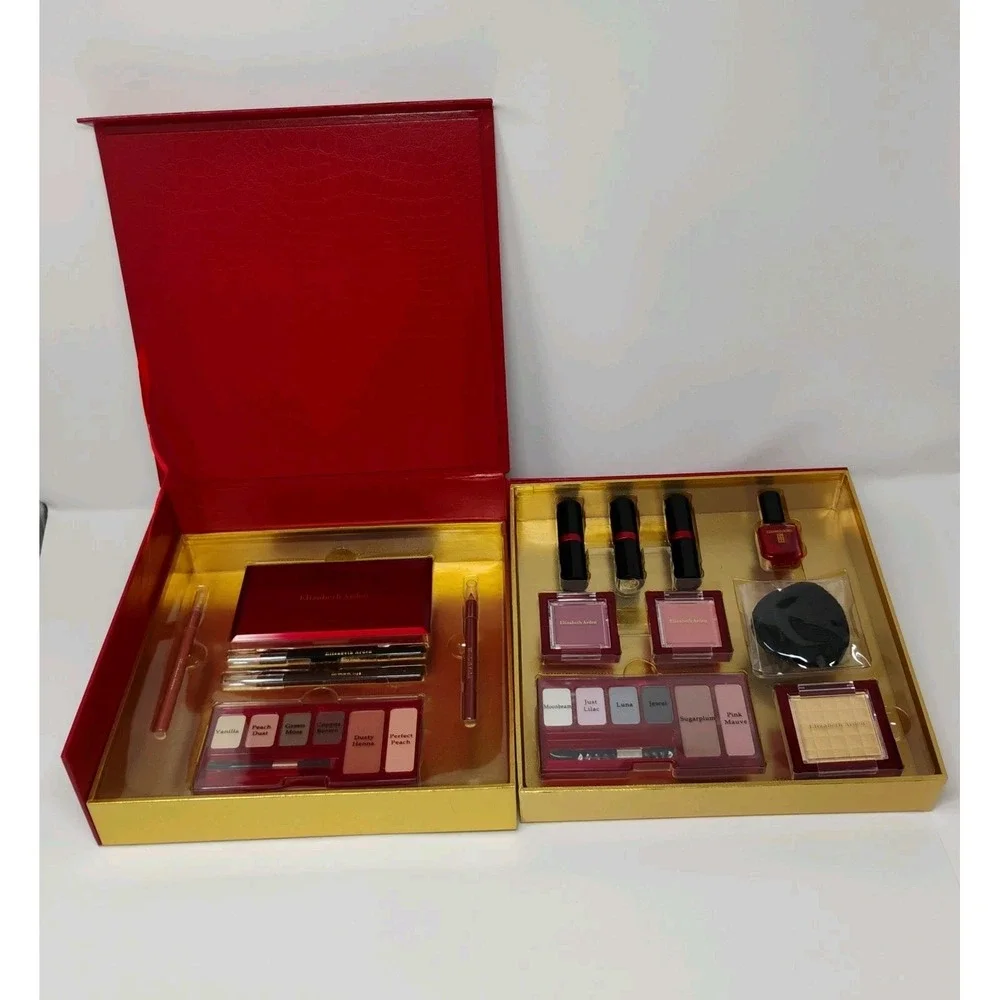 Elizabeth Arden Makeup Set Exceptional Lipstick Gloss Eyeshadow Palette Pencil